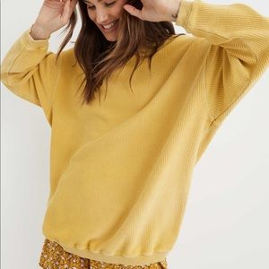 AERIE NEW LOVE CORDED OVERSIZED SWEATSHIRT